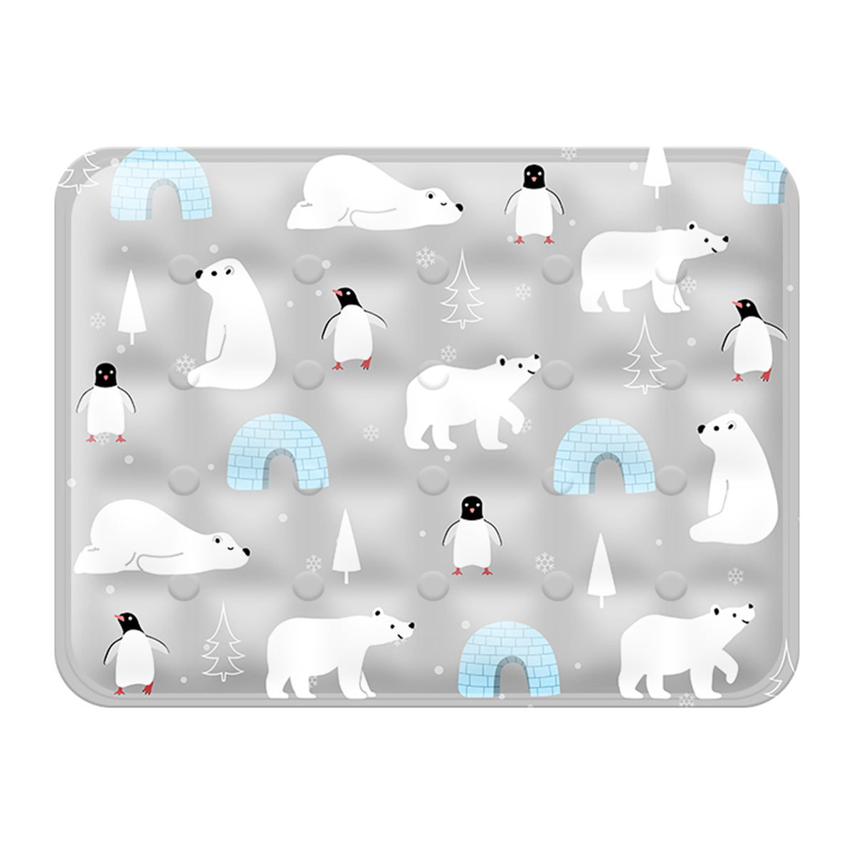 CoolRest Pro ice silk pet cooling mat in patterned design for dogs and cats