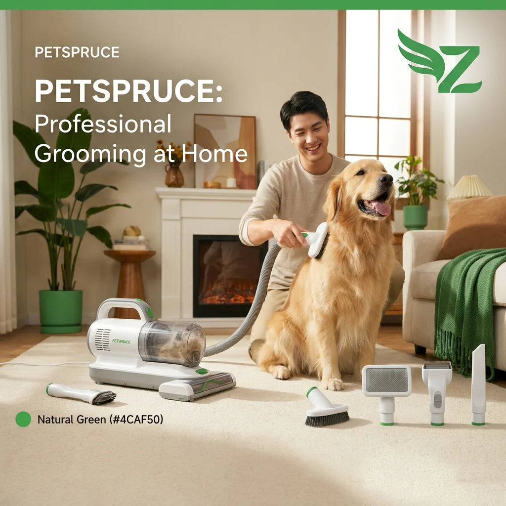 ShedFree Pro 5-in-1 Pet Grooming Vacuum Kit (Pet Grooming Vacuums) - hero product photo showing full item on clean background