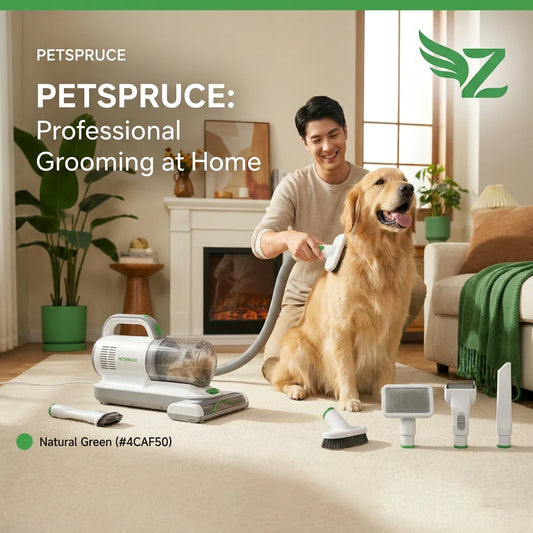 ShedFree Pro 5-in-1 Pet Grooming Vacuum Kit (Pet Grooming Vacuums) - hero product photo showing full item on clean background