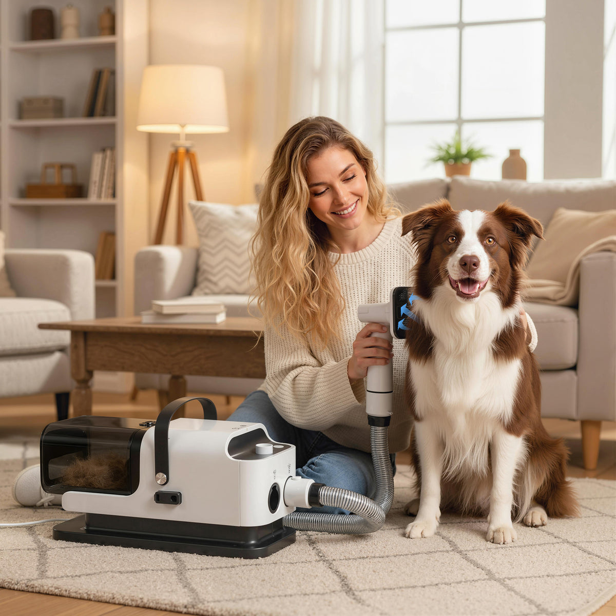 ShedFree Pro 5-in-1 Pet Grooming Vacuum Kit (Pet Grooming Vacuums) - key features and selling points infographic