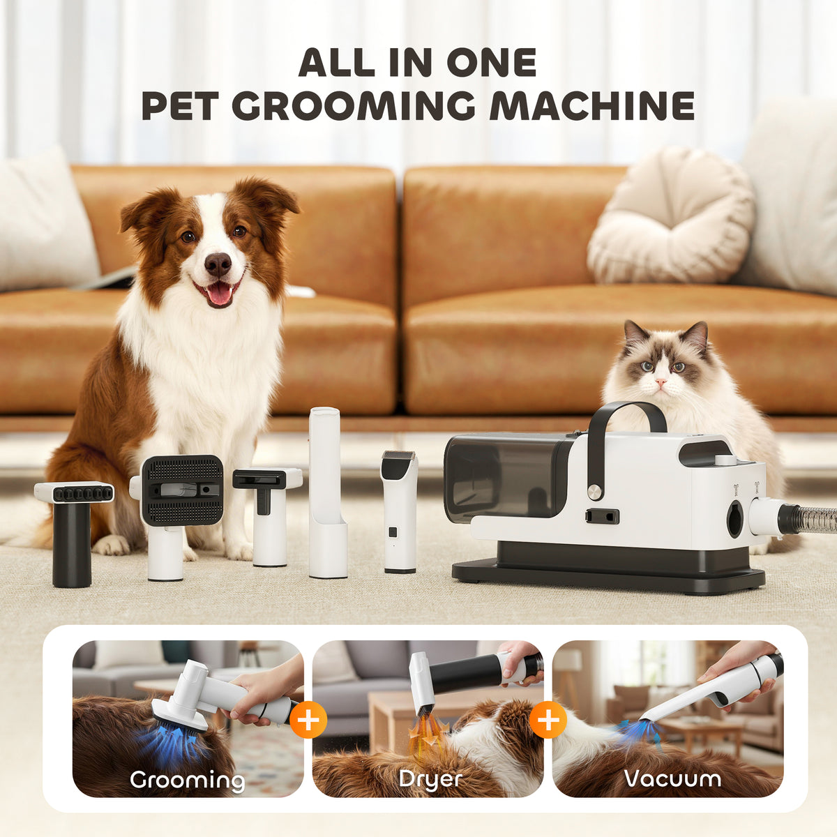 ShedFree Pro 5-in-1 Pet Grooming Vacuum Kit (Pet Grooming Vacuums) - product color and finish variation