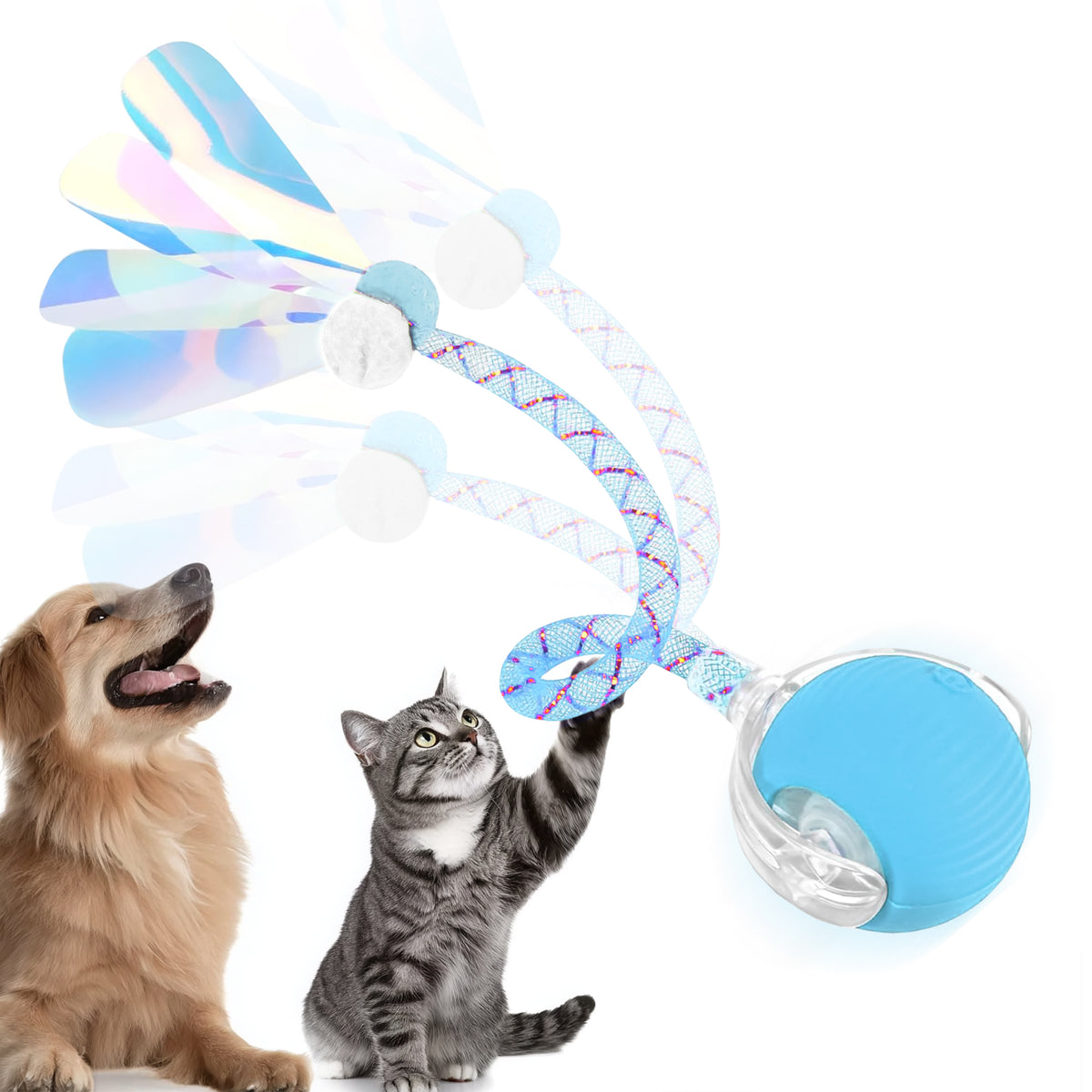 LaserPlay Pro interactive auto-moving cat and dog ball with LED lights
